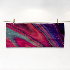 Stars Shimmering Galaxy Ocean Hand Towel by Ravend