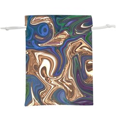 Pattern Psychedelic Hippie Abstract Lightweight Drawstring Pouch (xl) by Ravend