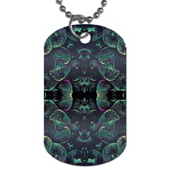 Background Pattern Mushrooms Dog Tag (one Side)