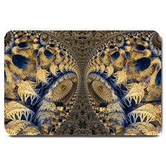 Fractal Spiral Infinite Psychedelic Large Doormat by Ravend