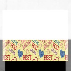 Love Mom Happy Mothers Day I Love Mom Graphic Pattern Rectangular Jigsaw Puzzl by Vaneshop