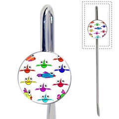 Fish Swim Cartoon Funnycute Book Mark by Sapixe