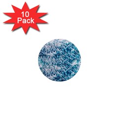 Summer Blue Ocean Wave 1  Mini Magnet (10 Pack) 