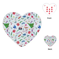 New Year Christmas Winter Playing Cards Single Design (heart)