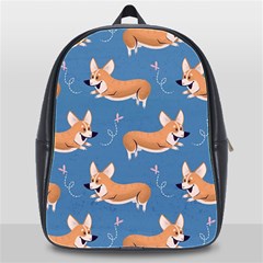 Corgi Patterns School Bag (xl) by Amaryn4rt