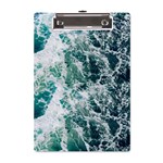 Blue Ocean Waves A5 Acrylic Clipboard Front