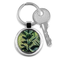 Botanical Tropical Motif Photo Art Key Chain (round) by dflcprintsclothing