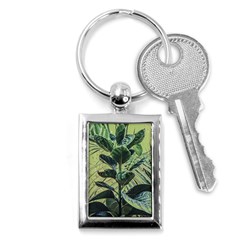 Botanical Tropical Motif Photo Art Key Chain (rectangle) by dflcprintsclothing