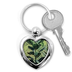 Botanical Tropical Motif Photo Art Key Chain (heart) by dflcprintsclothing