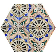 Ceramic-portugal-tiles-wall- Wooden Puzzle Hexagon