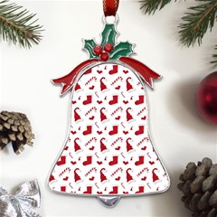 Christmas Template Advent Cap Metal Holly Leaf Bell Ornament