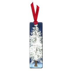 Tree Pine White Starlight Night Winter Christmas Small Book Marks by Amaryn4rt