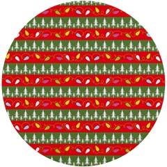 Christmas-papers-red-and-green Uv Print Round Tile Coaster by Amaryn4rt