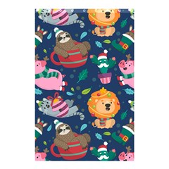 Funny-animal Christmas-pattern Shower Curtain 48  X 72  (small)  by Amaryn4rt