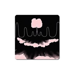 Garage Indie Arctic Monkeys Psychedelic Punk Rock Square Magnet by Sarkoni