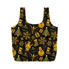 Christmas Background Full Print Recycle Bag (m) by Pakjumat