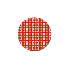 Festive Pattern Christmas Holiday Golf Ball Marker (10 Pack) by Pakjumat