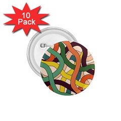 Snake Stripes Intertwined Abstract 1 75  Buttons (10 Pack) by Pakjumat