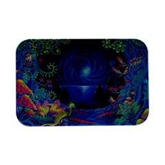 Psychedelic Mushrooms Psicodelia Dream Blue Open Lid Metal Box (silver)   by Modalart