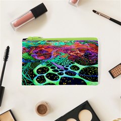 Psychedelic Blacklight Drawing Shapes Art Cosmetic Bag (xs) by Modalart