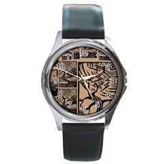 Artistic Psychedelic Round Metal Watch by Modalart