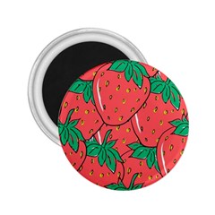 Texture Sweet Strawberry Dessert Food Summer Pattern 2 25  Magnets by Sarkoni