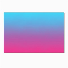 Blue Pink Purple Postcards 5  X 7  (pkg Of 10) by Dutashop