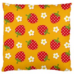 Strawberry Large Cushion Case (two Sides)