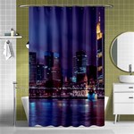 Frankfurt City Skyline Skyscraper Shower Curtain 48  x 72  (Small)  Curtain(48  X 72 )