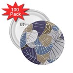 Ackground Leaves Desktop 2.25  Buttons (100 pack)  Front