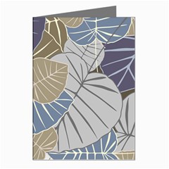 Ackground Leaves Desktop Greeting Cards (pkg Of 8) by Amaryn4rt