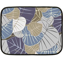 Ackground Leaves Desktop Fleece Blanket (mini) by Amaryn4rt