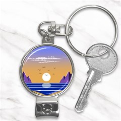 Vector Graphic Clipart Mountains Nail Clippers Key Chain by Sarkoni