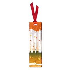 Birch Trees Fall Autumn Leaves Small Book Marks by Sarkoni