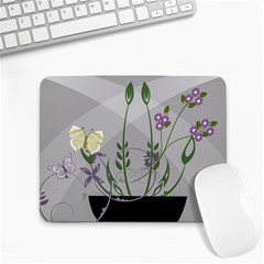 Flower Butterfly Pot Small Mousepad