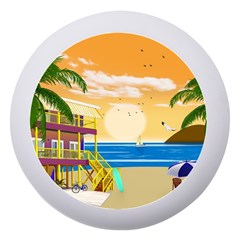 Vector Graphic Clipart Beach House Dento Box With Mirror by Sarkoni