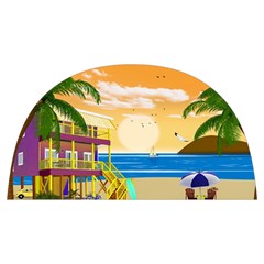 Vector Graphic Clipart Beach House Anti Scalding Pot Cap by Sarkoni