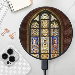 Stained Glass Window Old Antique Wireless Fast Charger(black) by Sarkoni