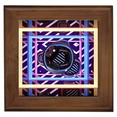 Abstract Sphere Room 3d Design Framed Tile by Amaryn4rt