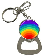 Rainbow Background Colorful Bottle Opener Key Chain by Bajindul