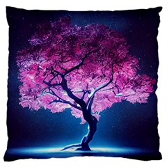 Beautiful Tree Flowers Standard Premium Plush Fleece Cushion Case (two Sides)