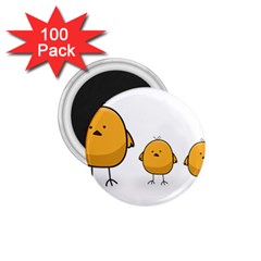 Chick Easter Cute Fun Spring 1 75  Magnets (100 Pack)  by Ndabl3x