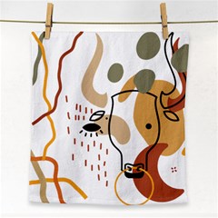 Abstract Bull Art Design Face Towel by Ndabl3x