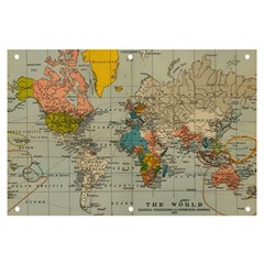 Vintage World Map Banner And Sign 6  X 4  by Ndabl3x