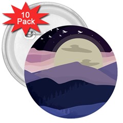 Summer Season Nature 3  Buttons (10 Pack)  by Grandong