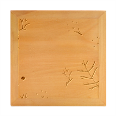 Leaves Plants Background Branches Wood Photo Frame Cube by Grandong