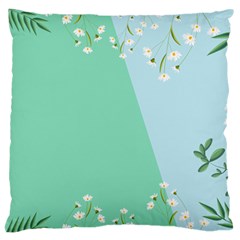 Flowers Branch Corolla Wreath Lease Large Cushion Case (two Sides)