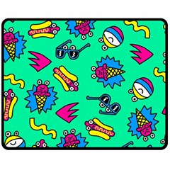 Pattern Adweek Summer Two Sides Fleece Blanket (medium) by Ndabl3x