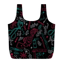 Abstract Pattern Full Print Recycle Bag (l)