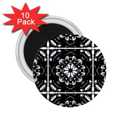 Kaleidoscope Mandala Art 2 25  Magnets (10 Pack)  by Sarkoni